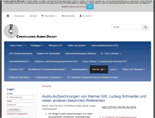 Tablet Screenshot of christlicheraudiodienst.de